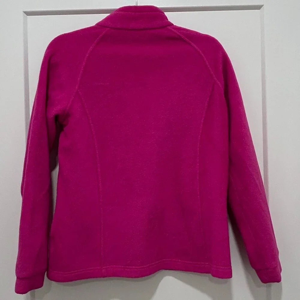 COLUMBIA full-zip pink magenta fleece jacket (girl's XL/18-20)